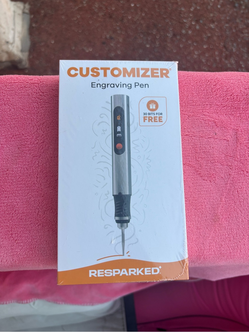 Resparked Customizer Cordless Engraving Pen Kit USB C 30 Bonus Bits New